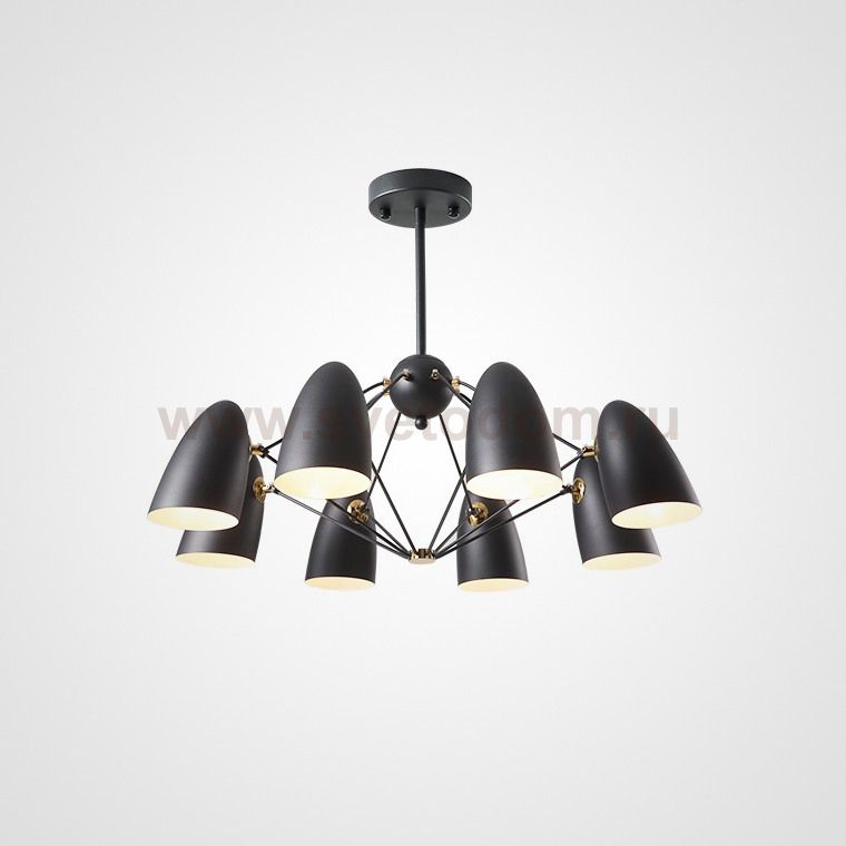 Подвесная люстра ETA 10 Черный ImperiumLoft 178421-26