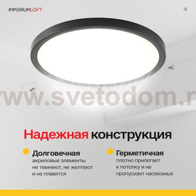 Потолочный светильник SLIM D30 Черный ImperiumLoft 178447-26