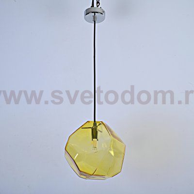 Подвесной светильник Color Ice Cube Pendant JEVIO 1 Янтарный ImperiumLoft 178463-26