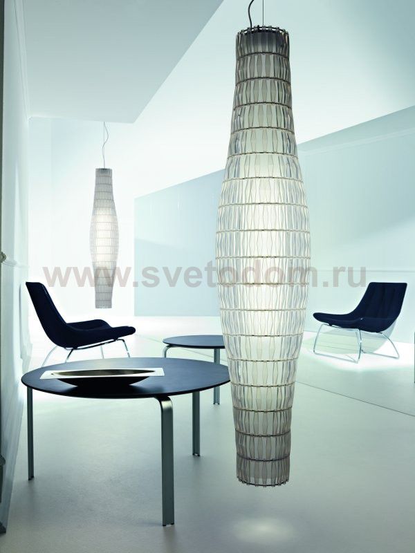 Подвесной светильник Foscarini TROPICO VERTICAL цвета льда