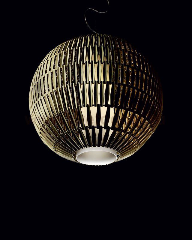 Подвесной светильник Foscarini TROPICO SPHERA цвета слоновой кости H. 5 m