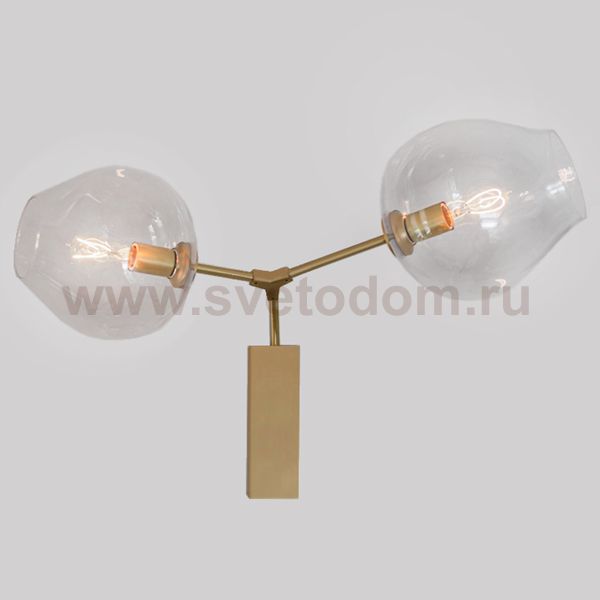 Бра Сrumpled Glas Wall Lamp Золотой ImperiumLoft 179609-22