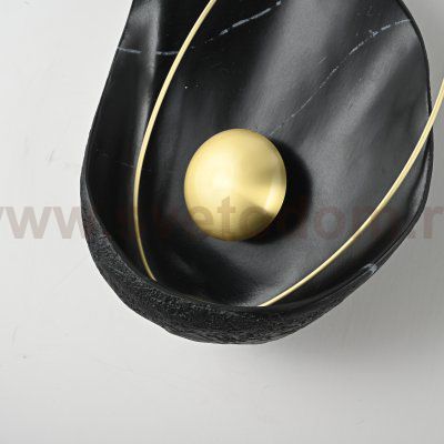 Настенный светильник CLAM Черный мрамор ImperiumLoft 179695-22