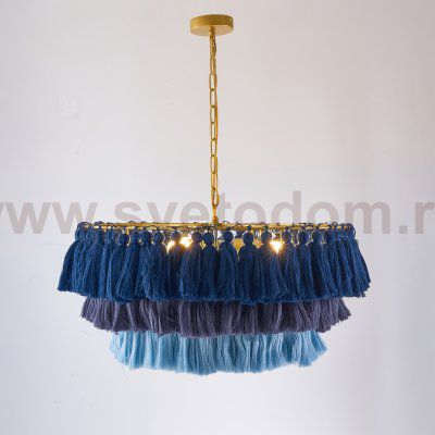 Подвесная люстра TASSEL Синий ImperiumLoft 179697-26