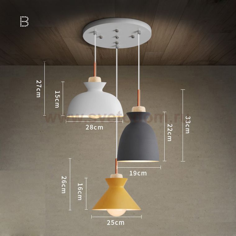 Подвесной светильник OMG TRIO B Round ImperiumLoft 179798-26