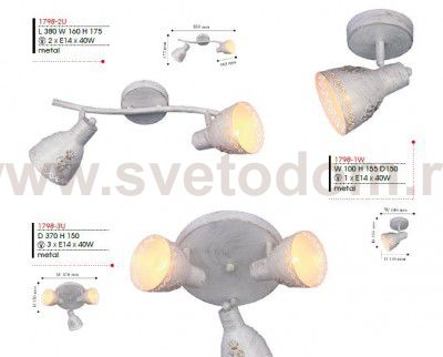 Потолочный светильник Favourite 1798-2U Martos