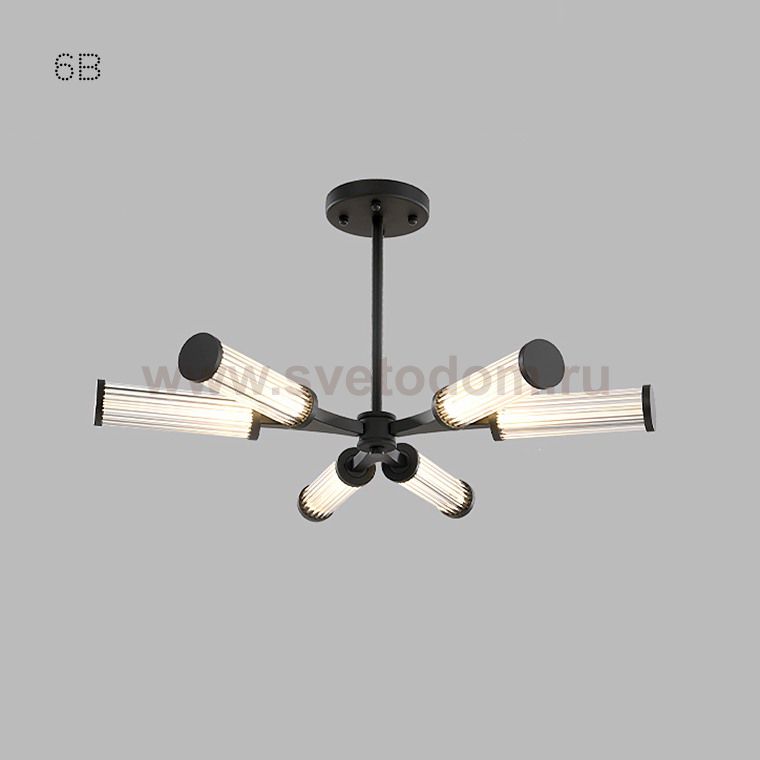 Подвесная люстра RAMOSE В6 Черный ImperiumLoft 179820-26