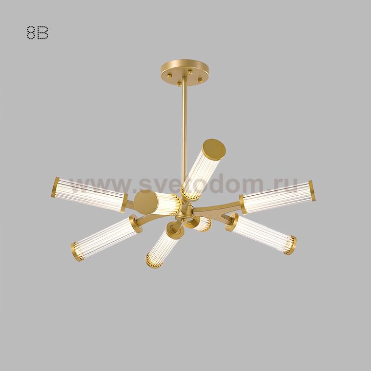 Подвесная люстра RAMOSE В8 Черный ImperiumLoft 179822-26