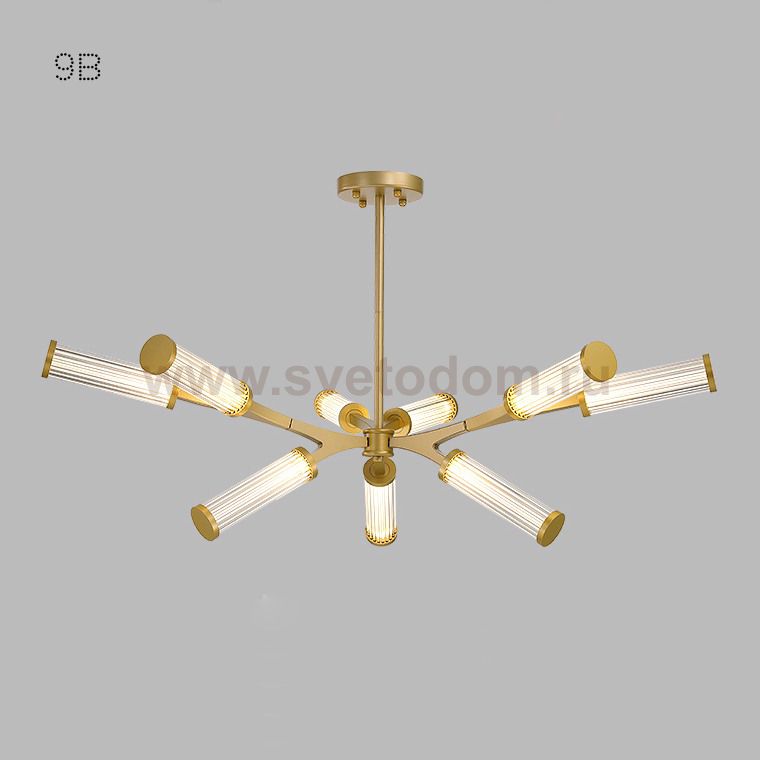Подвесная люстра RAMOSE В9 Золото ImperiumLoft 179823-26