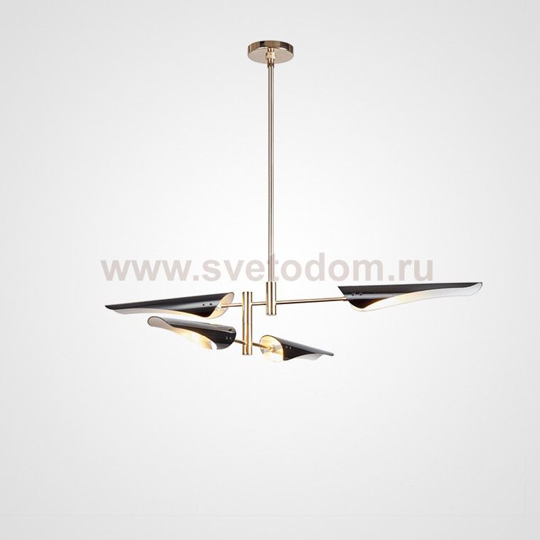 Подвесная люстра BEAM 4 Черный ImperiumLoft 179857-26