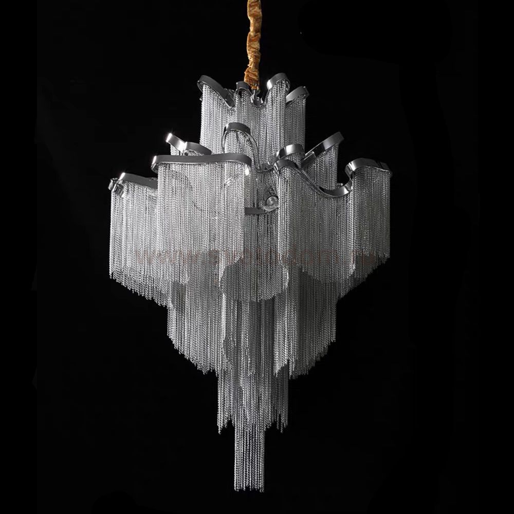 Люстра Ava Chain Atlantis Chandelier D80 Хром ImperiumLoft 179870-22