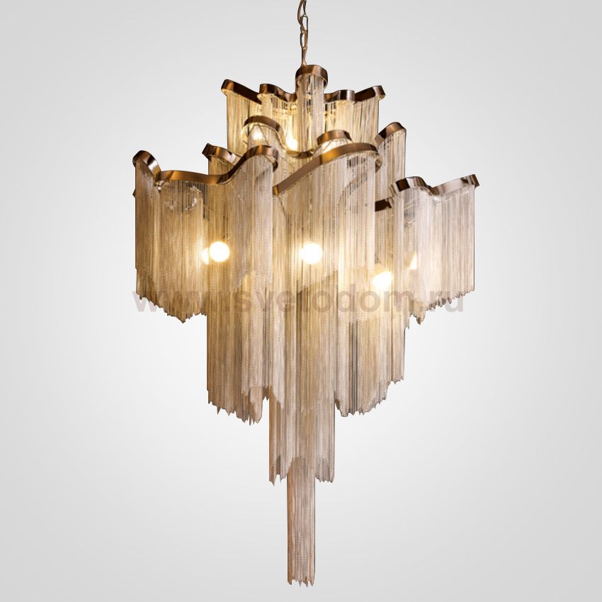 Люстра Ava Chain Atlantis Chandelier D100 Золото ImperiumLoft 179871-22