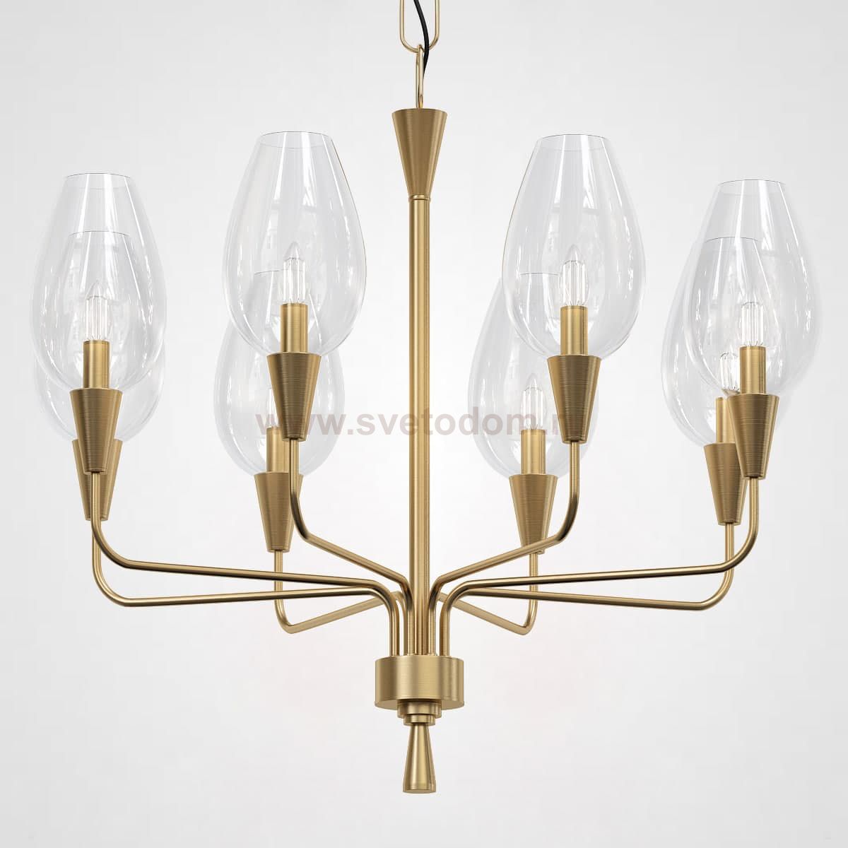 Подвесная дизайнерская люстра Viola 8 Прозрачный ImperiumLoft 179883-26