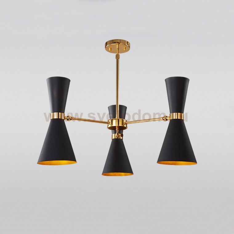 Подвесная люстра BARBELL-X 3 Черный ImperiumLoft 179933-26