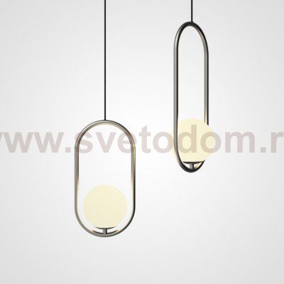 Подвесной светильник Matthew McCormick hoop 50 Silver MILA Pendant ImperiumLoft 179967-22