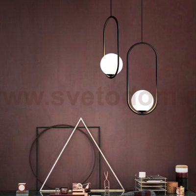 Подвесной светильник Matthew McCormick hoop 50 Silver MILA Pendant ImperiumLoft 179967-22