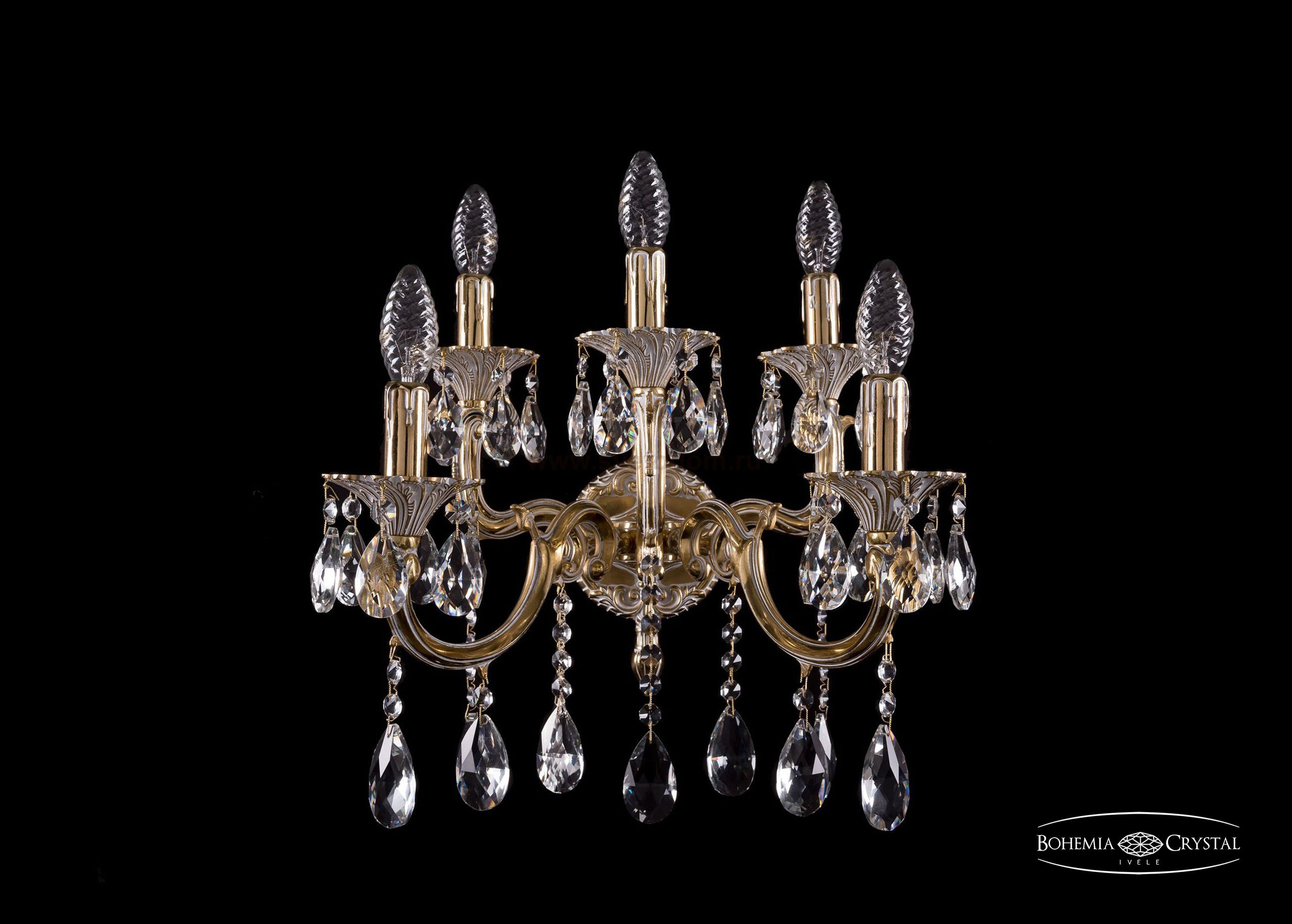 Светильник настенный бра Bohemia Ivele 1800/2+3/265+110/A/GW