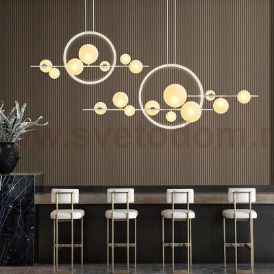 Подвесная люстра IONA L HALO 10 White ImperiumLoft 180027-26