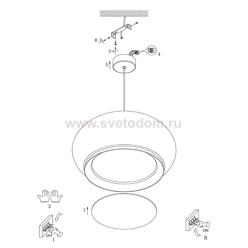 Подвесной светильник Divinare FIREFLY 1808/33 SP-80