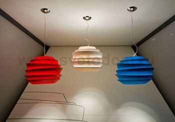 Подвесной светильник Foscarini LE SOLEIL (Halogen) Красный Высота 5 метров