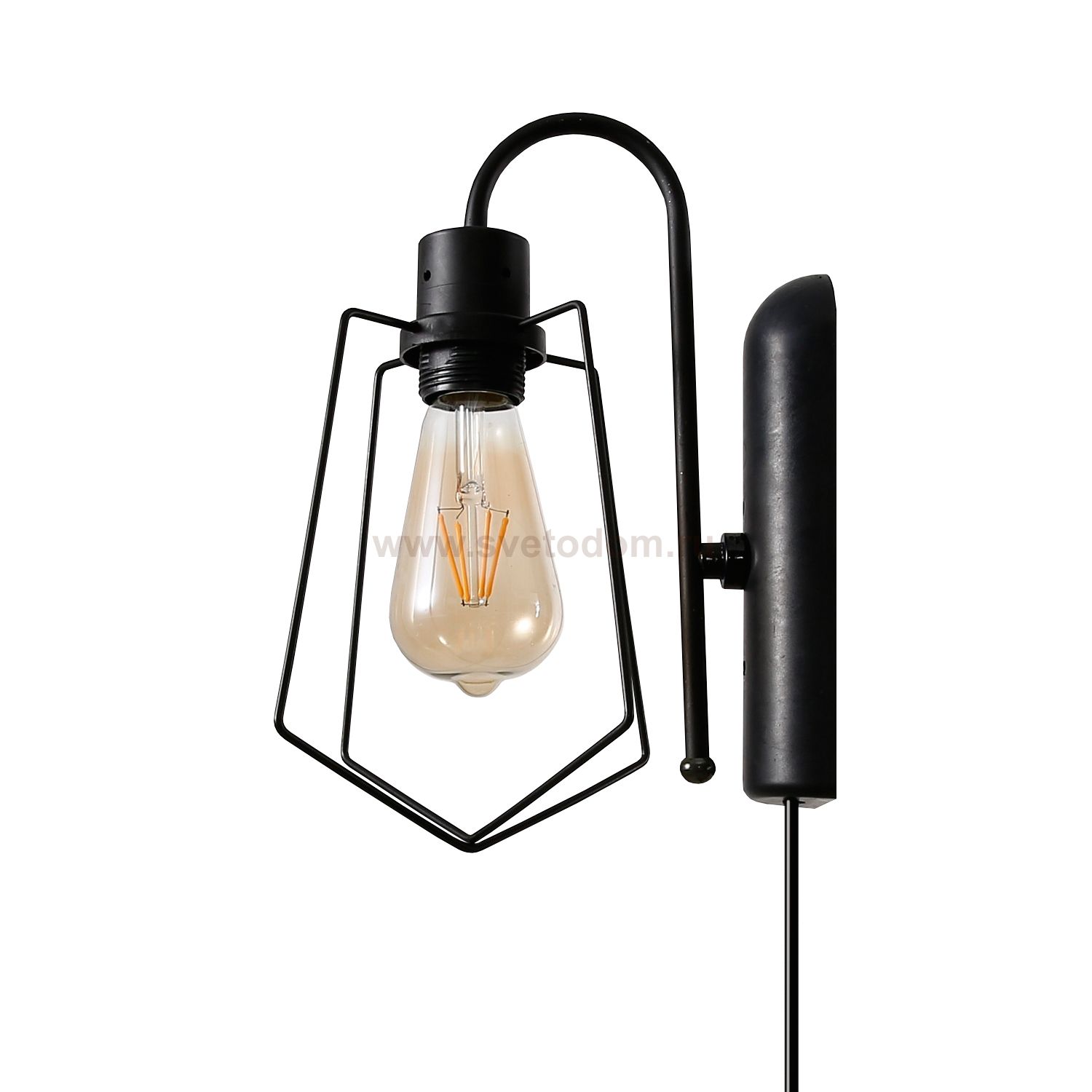 Настенный светильник 18101/1wBK Экономсвет