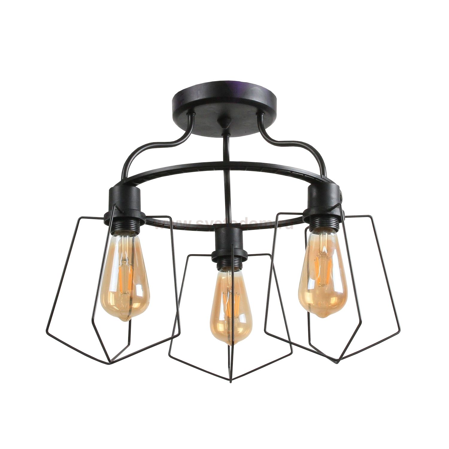 Люстра эконом Экономсвет 18101C/3BK