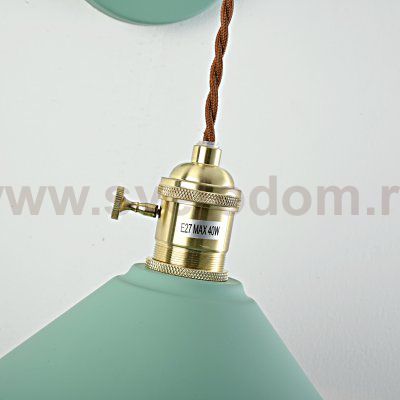 Бра с подвесным плафоном BRAID WALL Green ImperiumLoft 181875-26
