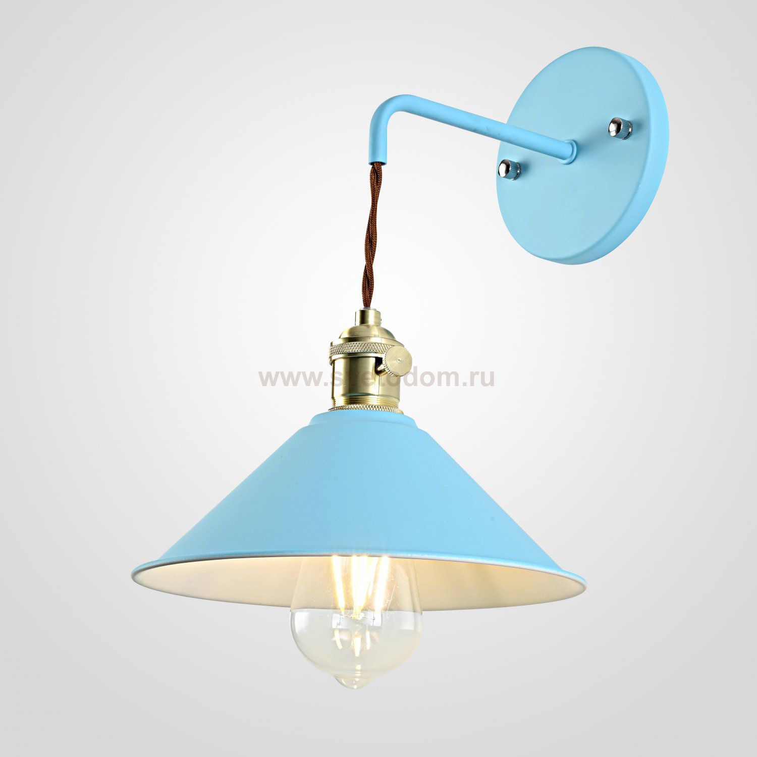 Бра с подвесным плафоном BRAID WALL Blue ImperiumLoft 181876-26