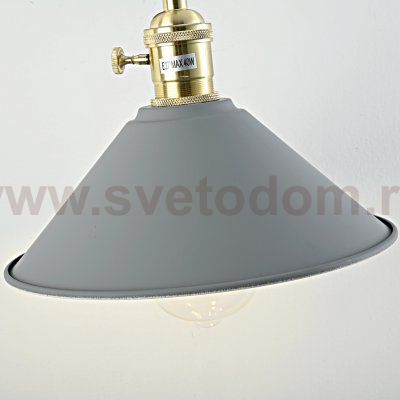 Бра с подвесным плафоном BRAID WALL Gray ImperiumLoft 181877-26