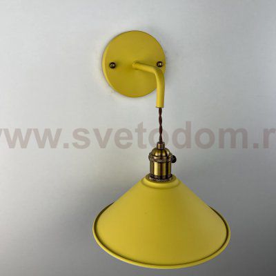 Бра с подвесным плафоном BRAID WALL Yellow ImperiumLoft 181879-26