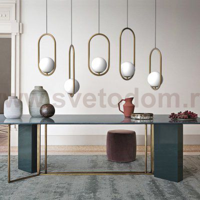 Подвесной светильник Matthew McCormick hoop 50 Бронза MILA Pendant ImperiumLoft 181904-22