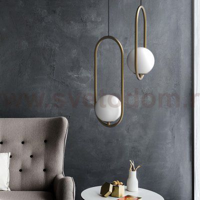 Подвесной светильник Matthew McCormick hoop 50 Бронза MILA Pendant ImperiumLoft 181904-22