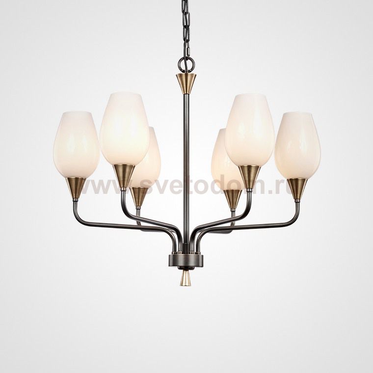 Подвесная люстра VIOLA MILK 6 ImperiumLoft 181911-26