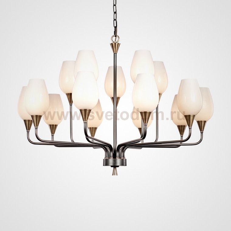 Подвесная люстра VIOLA MILK 15 ImperiumLoft 181913-26