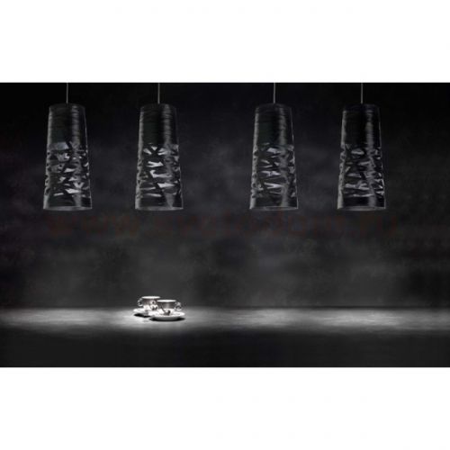 Подвесной светильник Foscarini TRESS малый черный светильник Foscarini H. 5 m