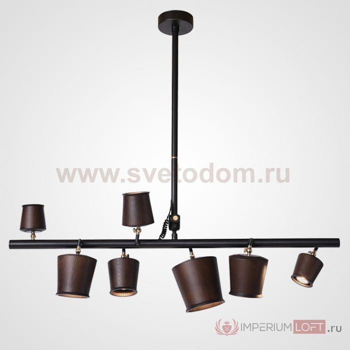Подвесной реечный светильник CONNY L7 Dark brown ImperiumLoft 182060-26