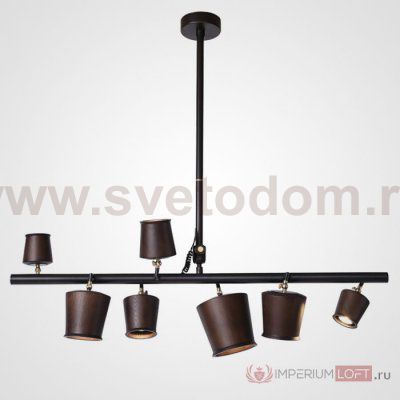 Подвесной реечный светильник CONNY L7 Dark brown ImperiumLoft 182060-26