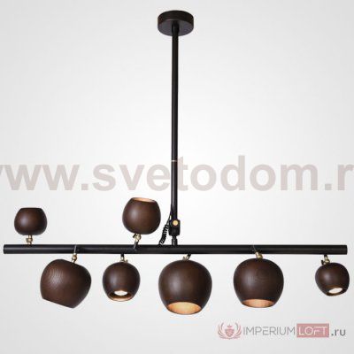 Подвесной реечный светильник CONNY L7 Dark brown ImperiumLoft 182063-26