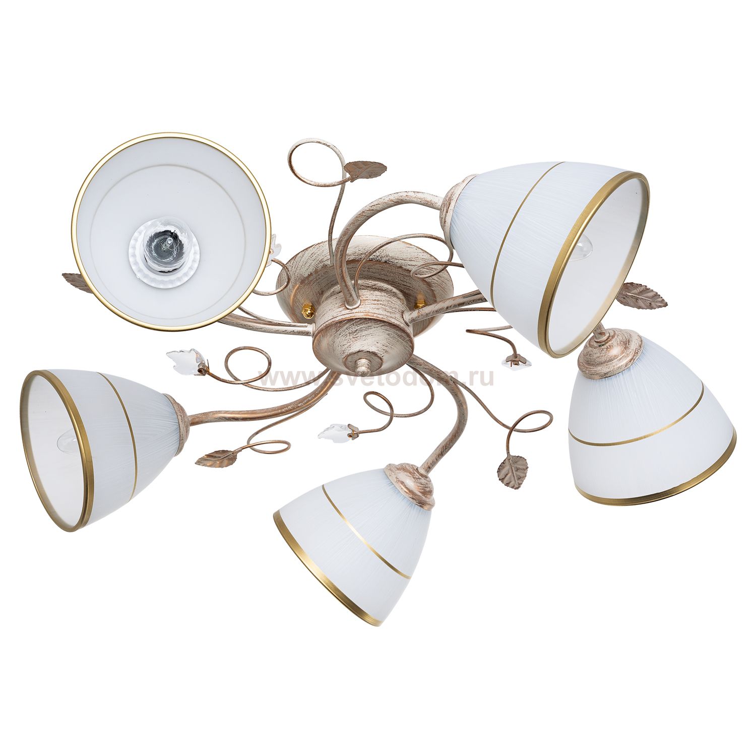 Светильник ЭкономСвет 1820TM/5GD+BEG WT