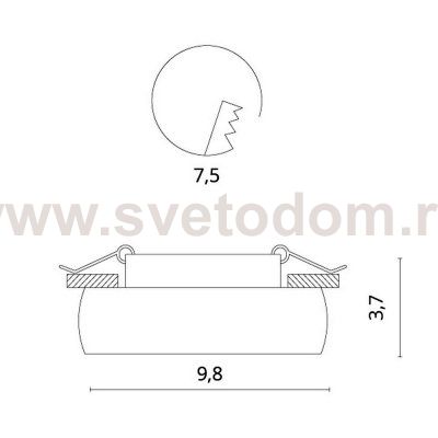 Светильник точечный Divinare 1827/04 PL-1 ROMOLLA