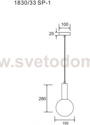 Подвесной светильник Divinare ETERNO 1830/33 SP-1