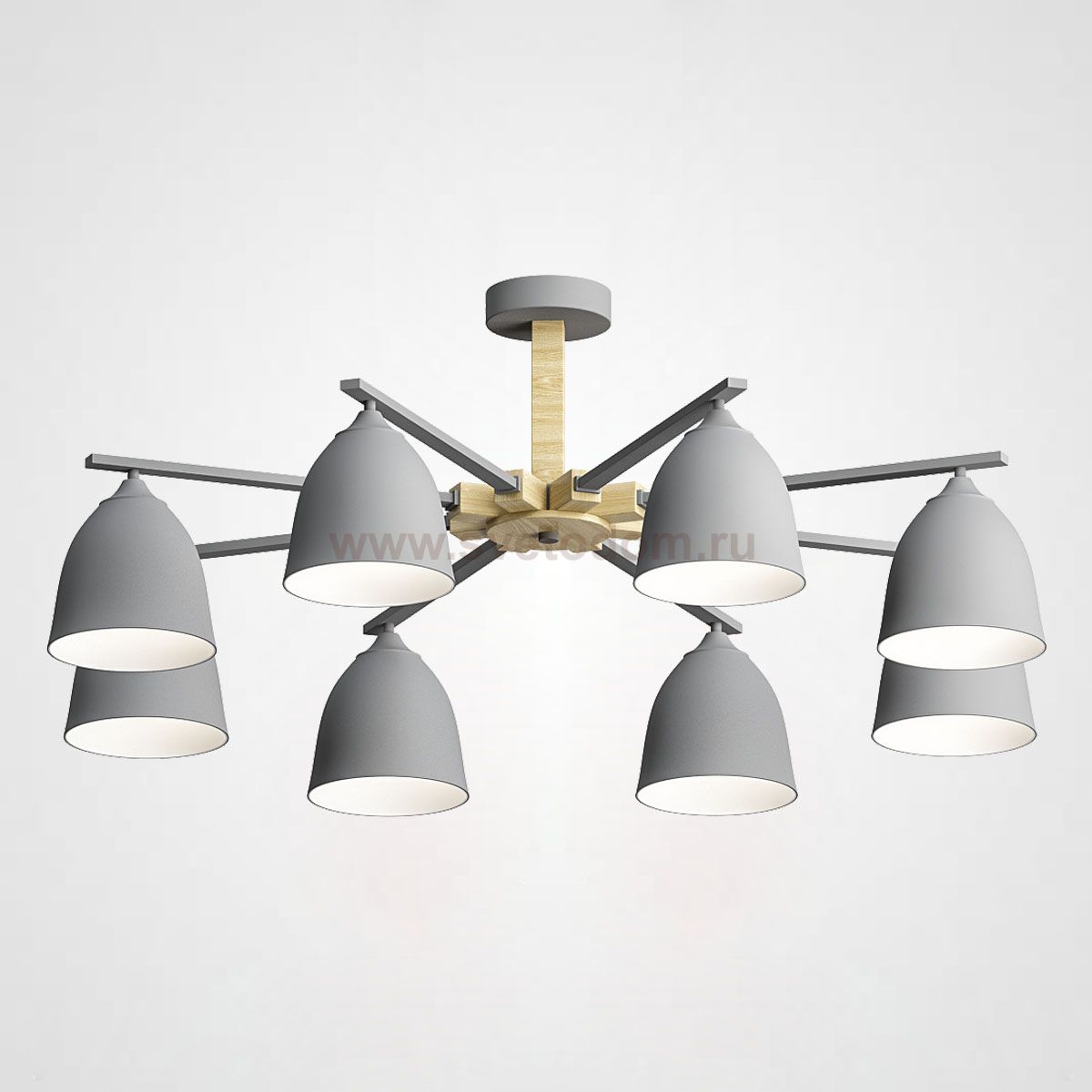 Потолочная люстра NOA 8 Gray by ImperiumLoft ImperiumLoft 183461-26