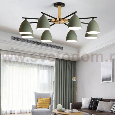 Потолочная люстра NOA 8 Olive by ImperiumLoft ImperiumLoft 183464-26