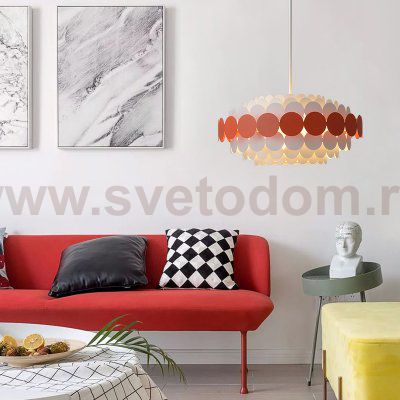 Люстра на штанге ASOLA D60 Red by ImperiumLoft ImperiumLoft 183483-26