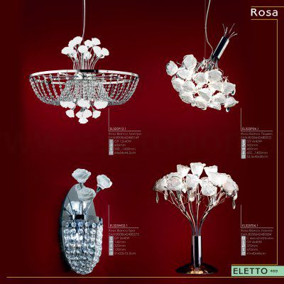 Люстра с красными розами Eletto EL325P12.2