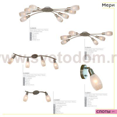 Светильник поворотный спот Citilux CL524541 Мери