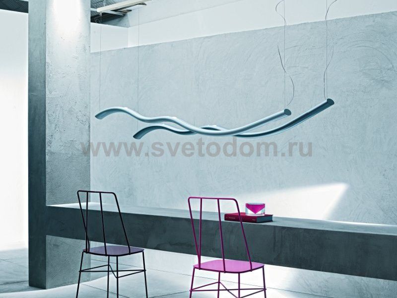 Подвесной светильник Foscarini WAVE серебристый