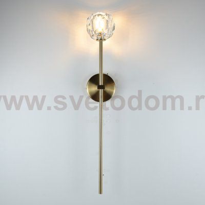 Бра RH Boule de Cristal Long Sconce Brass ImperiumLoft 185376-22