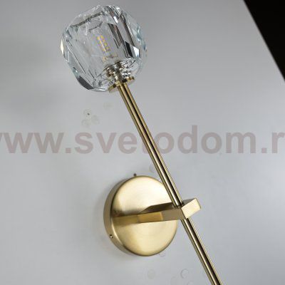 Бра RH Boule de Cristal Long Sconce Brass ImperiumLoft 185376-22