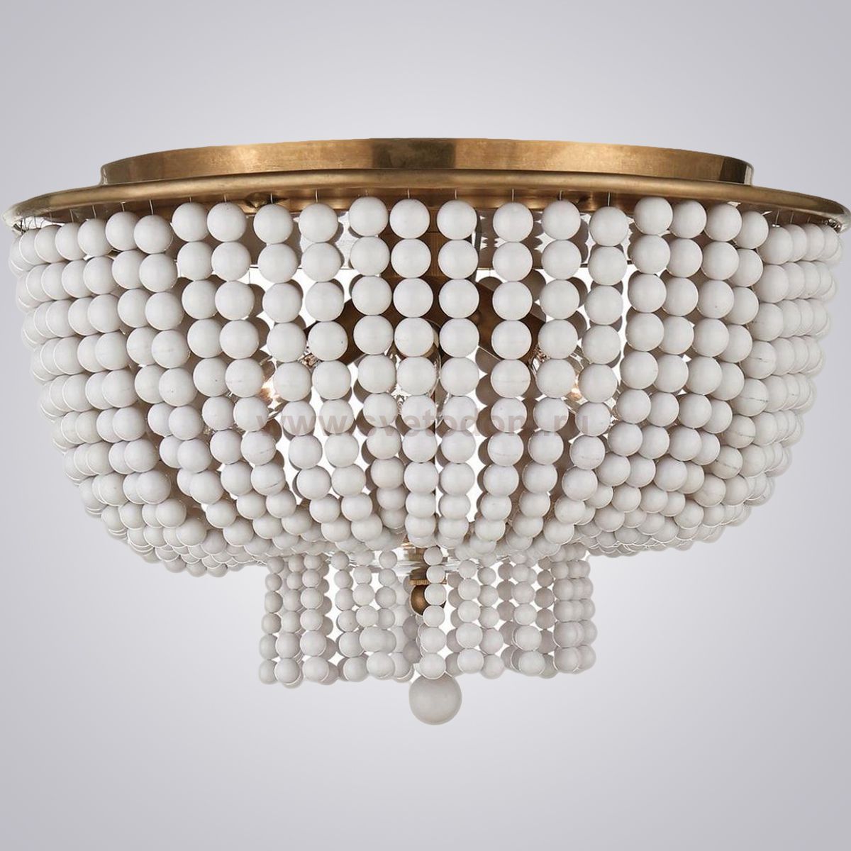 Люстра JACQUELINE CLEAR FLUSH-MOUNT brass ImperiumLoft 186173-22